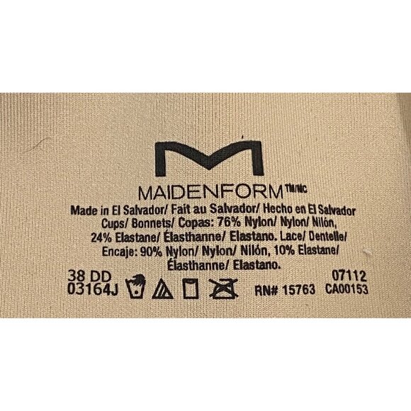 Maidenform Womens Racerback Bra with Shaping Support Underwire Bras 38DD latte - Picture 10 of 10